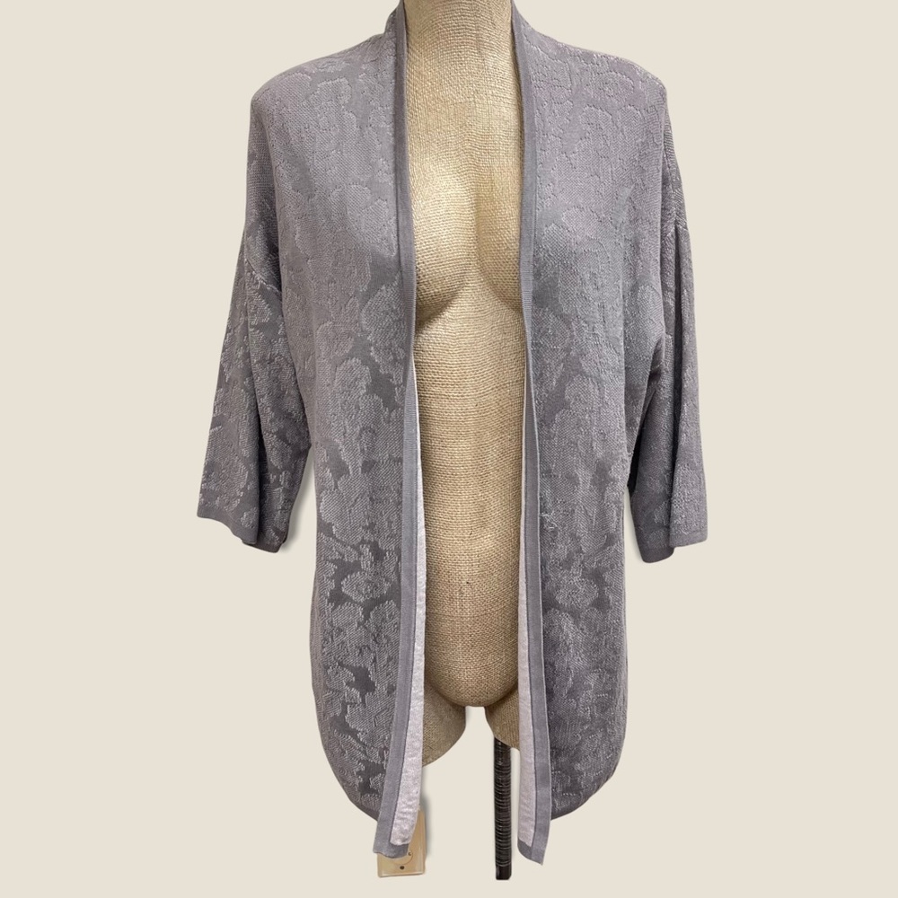 DANA Buchman Open‎ Grey Cardigan